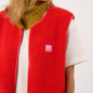 Preview: BillyBelt Teddy-Weste "Sherpa-Rot"