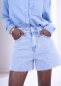 Preview: Jeansshort mit Strasssteinen "Blau"