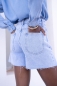 Preview: Jeansshort mit Strasssteinen "Blau"
