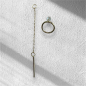 Preview: Ohrring Hanger Stripe von Soek