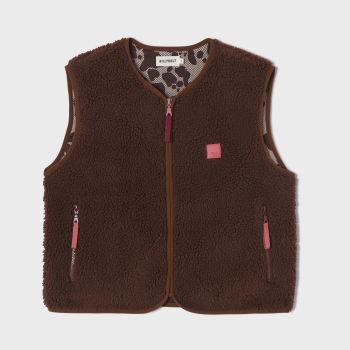BillyBelt Teddy-Weste "Sherpa-Braun"