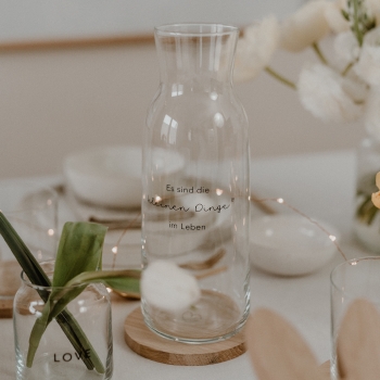 Preview: Eulenschnitt Glaskaraffe 