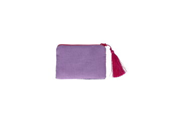 Preview: Kosmetiktasche Smile mit Perlenstickerei & Geschenkbox