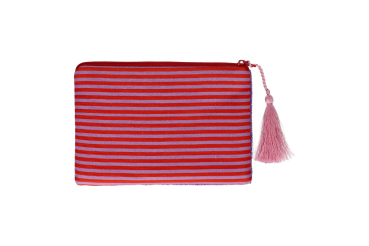 Preview: Kosmetiktasche mit Perlenstickerei & Geschenkbox