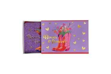 Preview: Kosmetiktasche mit Perlenstickerei & Geschenkbox