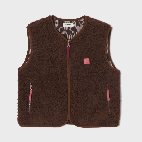 BillyBelt Teddy-Weste "Sherpa-Braun"