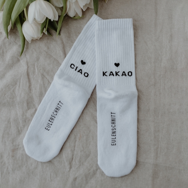 Eulenschnitt Socken "Ciao Kakao" Gr. 35-38
