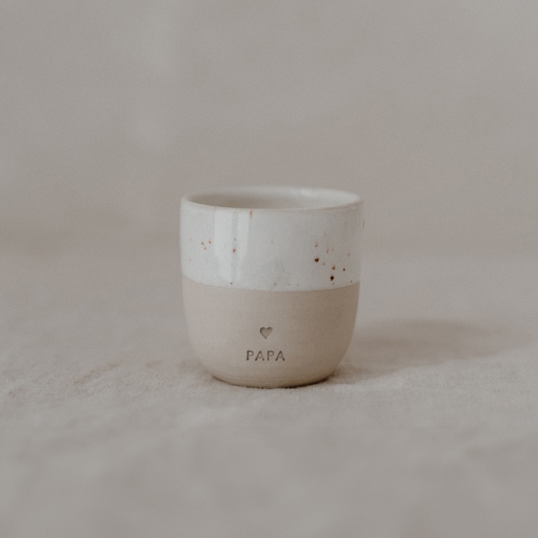 Eulenschnitt Espressobecher "Papa"