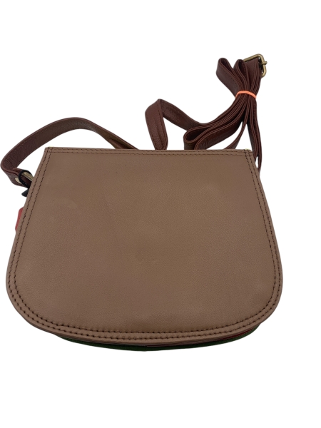 Soruka Tasche aus recyceltem Leder "Neongelb/Orange"