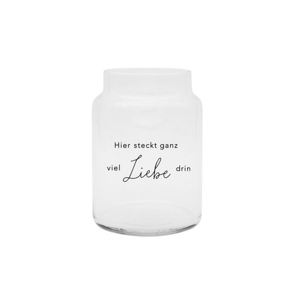 Eulenschnitt Vase "Liebe"