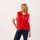 BillyBelt Teddy-Weste "Sherpa-Rot"